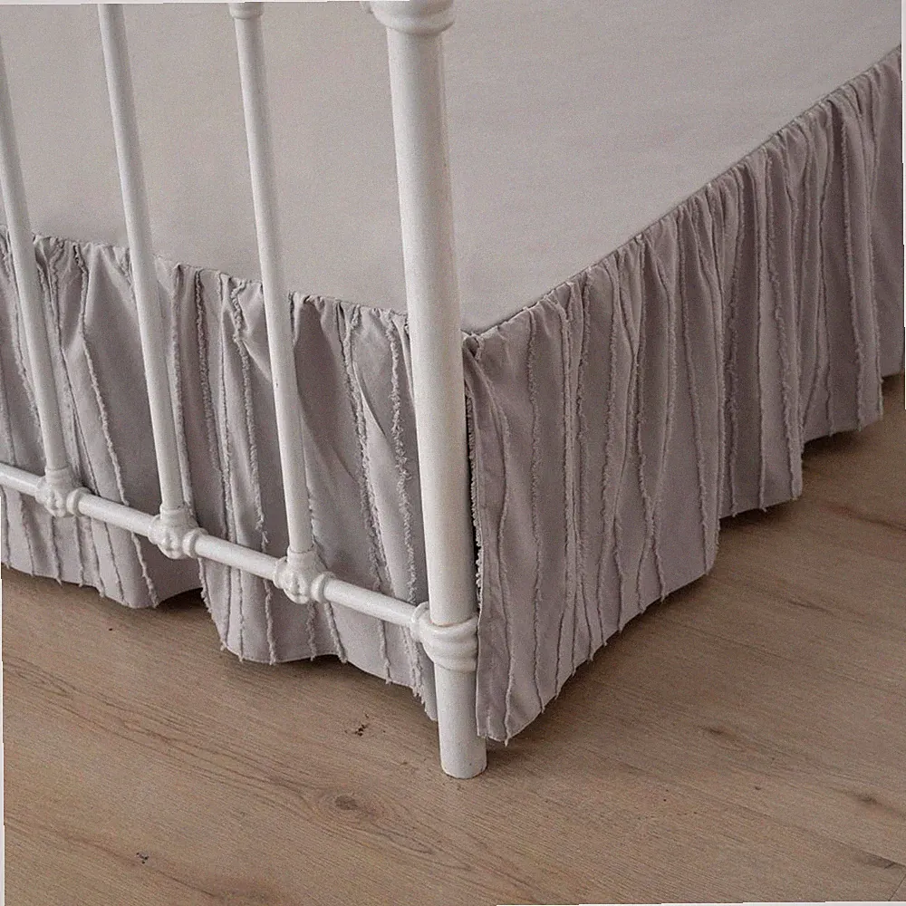 Bed Skirt Full Size Ruffled Bed Skirts with Split Corners - 14 Inch Drop Dust Ru
