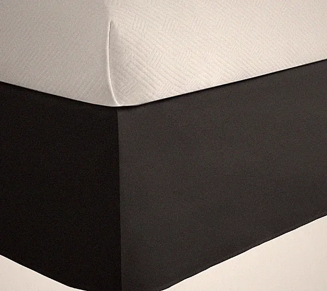 Classic Tailored Bed Skirt Pleated Corner Dust Ruffle Microfiber Soft Bedskirt