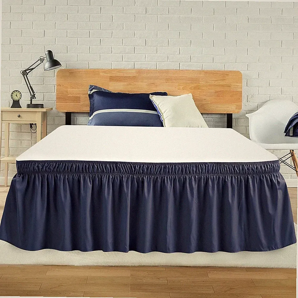 Full Bed Skirt, Elastic Wrap Around Bed Skirt Full Size, Bed Skirts for