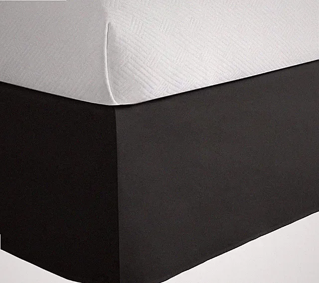 Today’S Home Classic Tailored Bed Skirt Dust Ruffle, Microfiber, 14" Drop Length