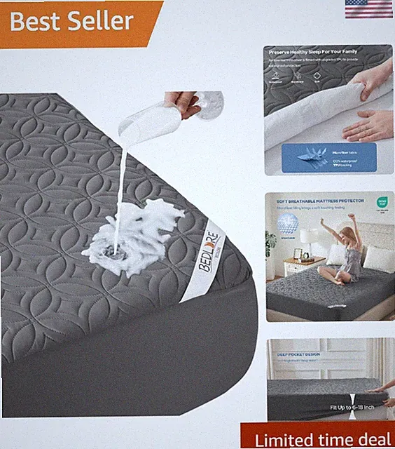Ultra-Soft Queen Waterproof Mattress Protector - Perfect for Peaceful Sleep