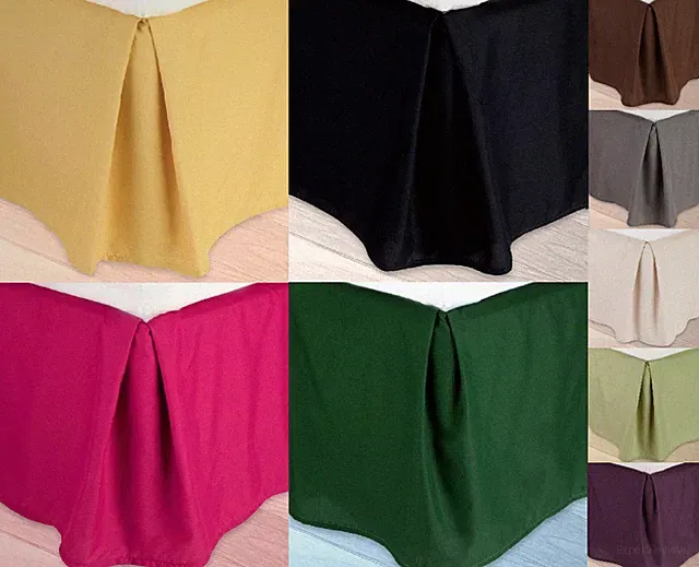 VERSATILE PLAIN DUST RUFFLE AROUND ALL CORNERS 1PC BED BEDDING REGULAR SKIRT